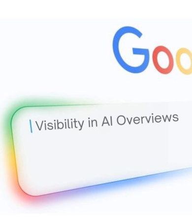 Visibility in Google AI Overviews showing how brands appear in AI powered search results