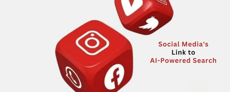 Social media platforms like Instagram, Facebook, Twitter, and YouTube connecting users to AI powered search experiences